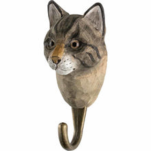 Load image into Gallery viewer, Hand Carved Cat Hook