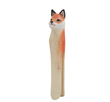 Load image into Gallery viewer, Hand Carved Fox Peg