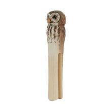 Load image into Gallery viewer, Hand Carved Owl Peg