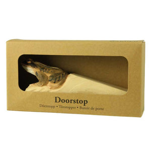 Hand Carved Moor Frog Doorstop