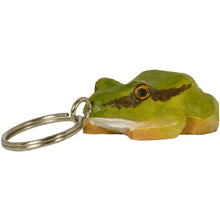 Load image into Gallery viewer, Hand Carved Frog Keyring