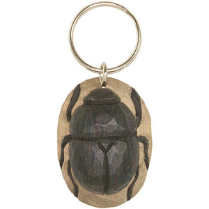 Hand Carved Beetle Keyring