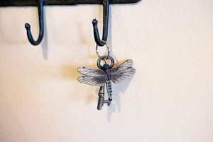 Hand Carved Dragonfly Keyring
