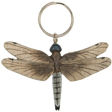 Load image into Gallery viewer, Hand Carved Dragonfly Keyring