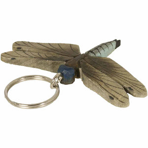 Hand Carved Dragonfly Keyring