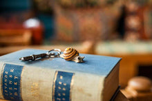 Load image into Gallery viewer, Hand Carved Moth Keyring
