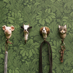 Hand Carved Pig Hook